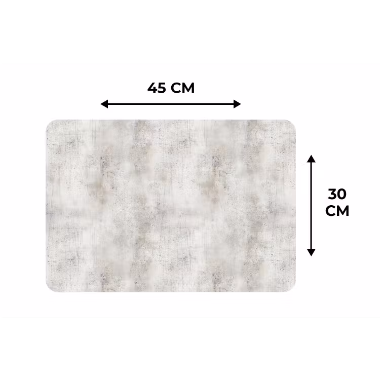 Grijs - Beton - Verweerd Placemat vinyl groot 368 -specs
