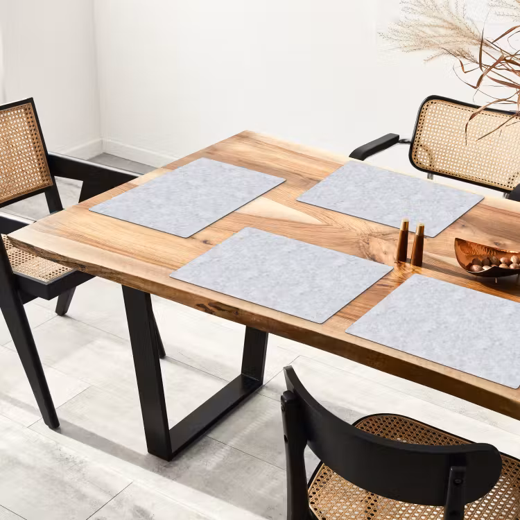 Grijs - Terrazzo-effect - Beton Placemat vinyl groot 368 -zzsfeer4_Kitchenyeah-website