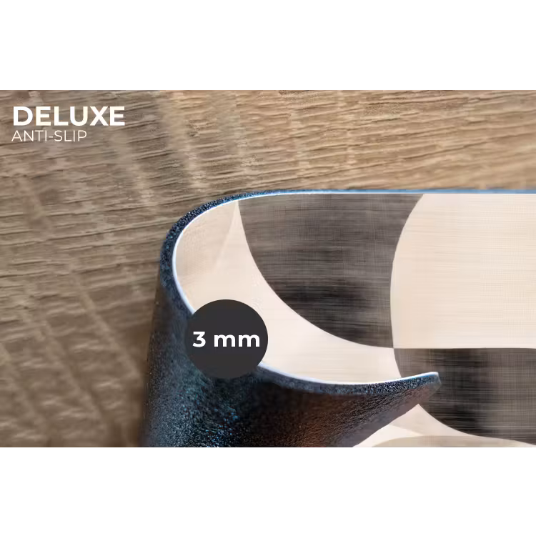 Grillige vormen - Subtiele overgangen - Dynamisch Placemat vinyl groot -closeup