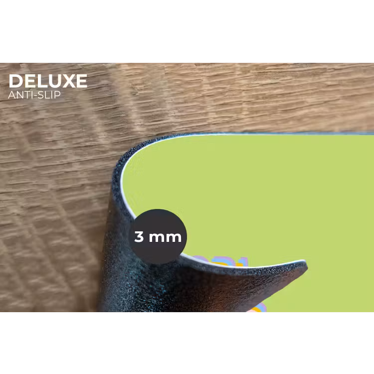 Grl pwr - Groen - Rood - 3D Placemat vinyl groot -closeup