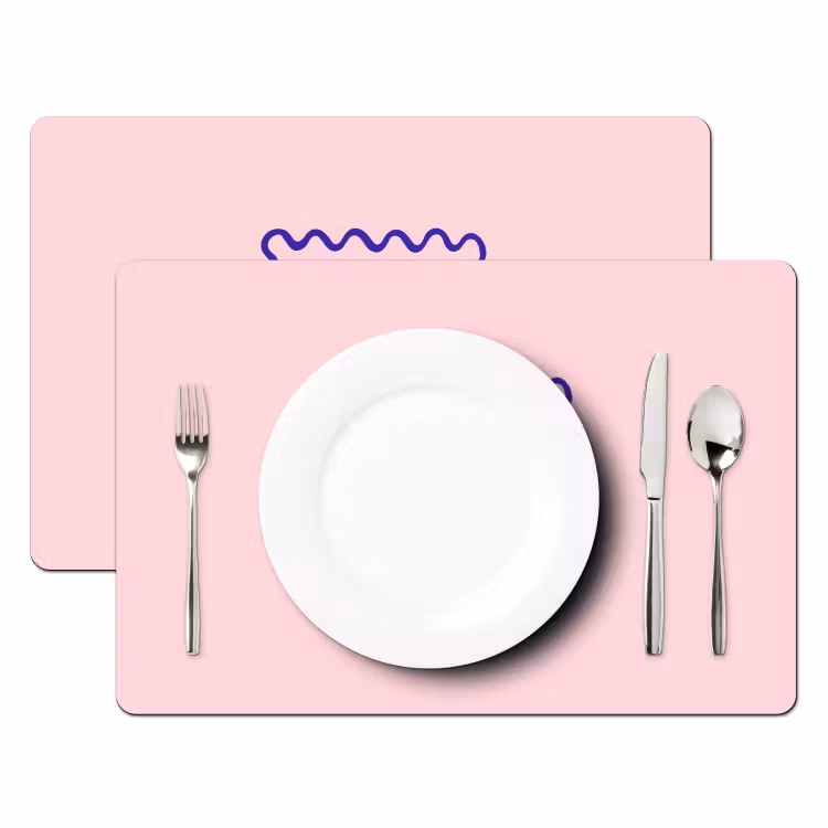 Grl pwr - Roze - Kader Placemat vinyl groot -zzsfeer2_Kitchenyeah-website