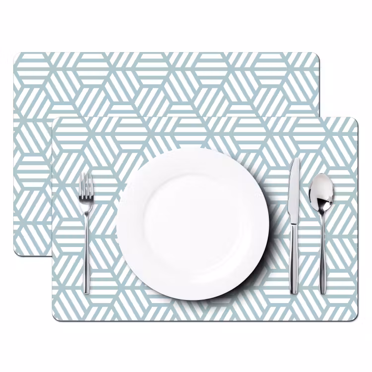 Groen - Geometrie - Patronen - Abstract Placemat vinyl groot 368 -zzsfeer2_Kitchenyeah-website