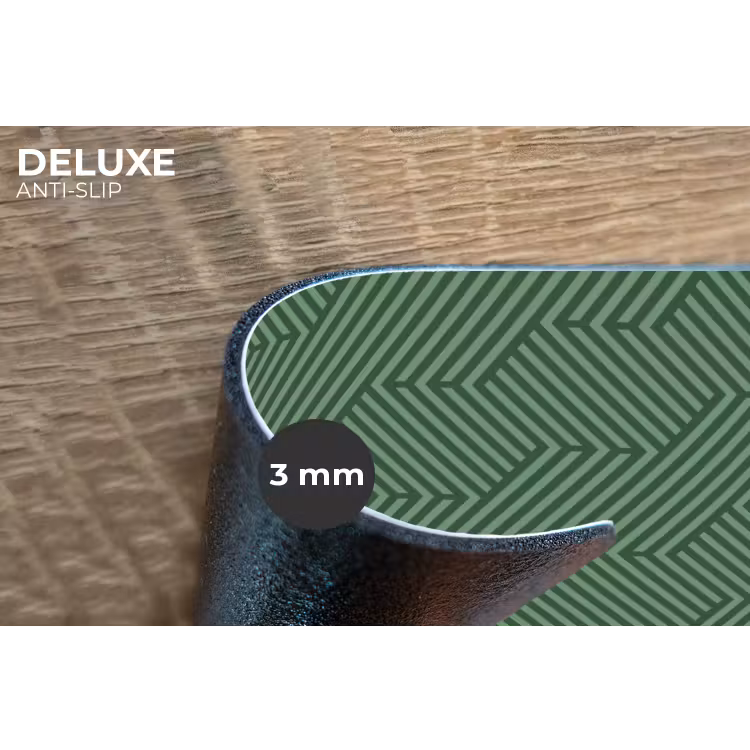 Groen - Strepen - Patroon Placemat vinyl groot 368 -closeup