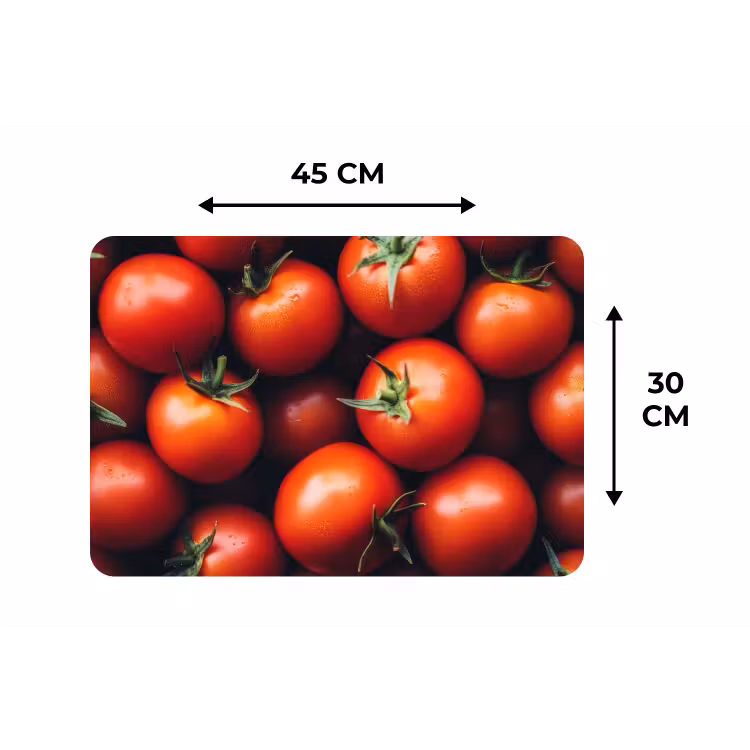 Groente - Rood - Tomaten Placemat vinyl groot -specs