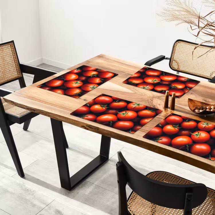 Groente - Rood - Tomaten Placemat vinyl groot -zzsfeer4_Kitchenyeah-website