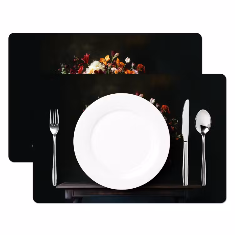 Groot - Bloemen - Vaas - Boeket Placemat vinyl groot -zzsfeer2_Kitchenyeah-website