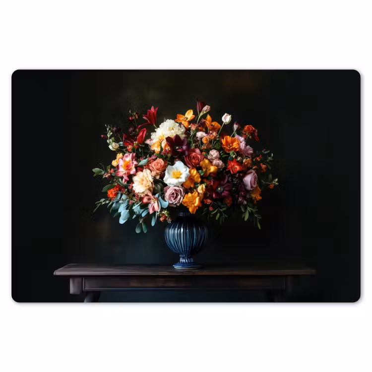 Groot - Bloemen - Vaas - Boeket Placemat vinyl groot -zzsfeer1_Kitchenyeah-website