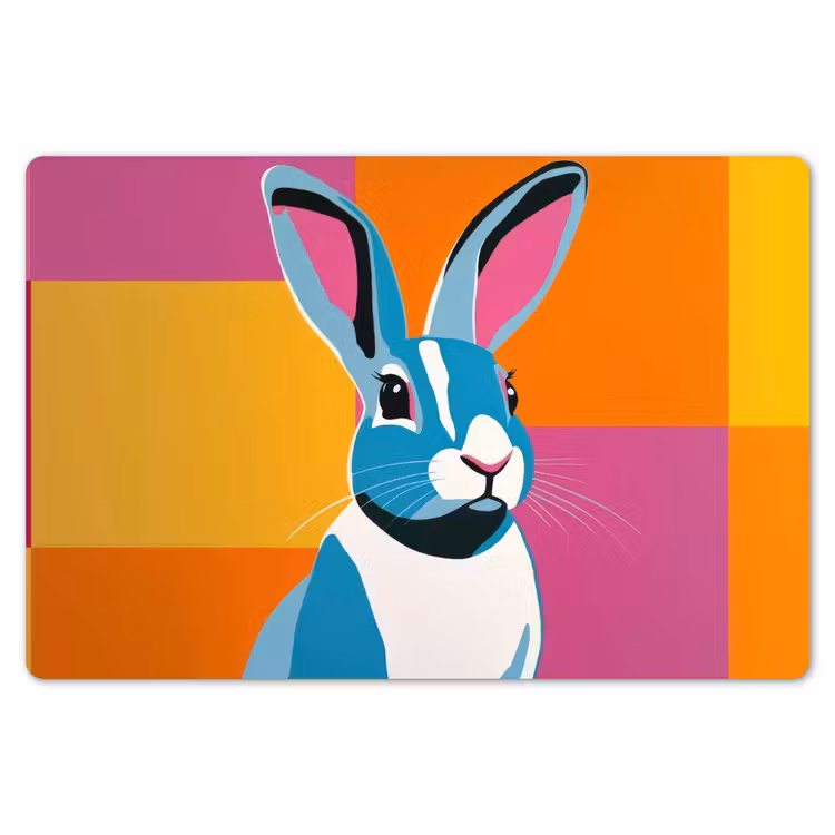 Haas - Kleurvakken - Oren - Roze Placemat vinyl groot -zzsfeer1_Kitchenyeah-website