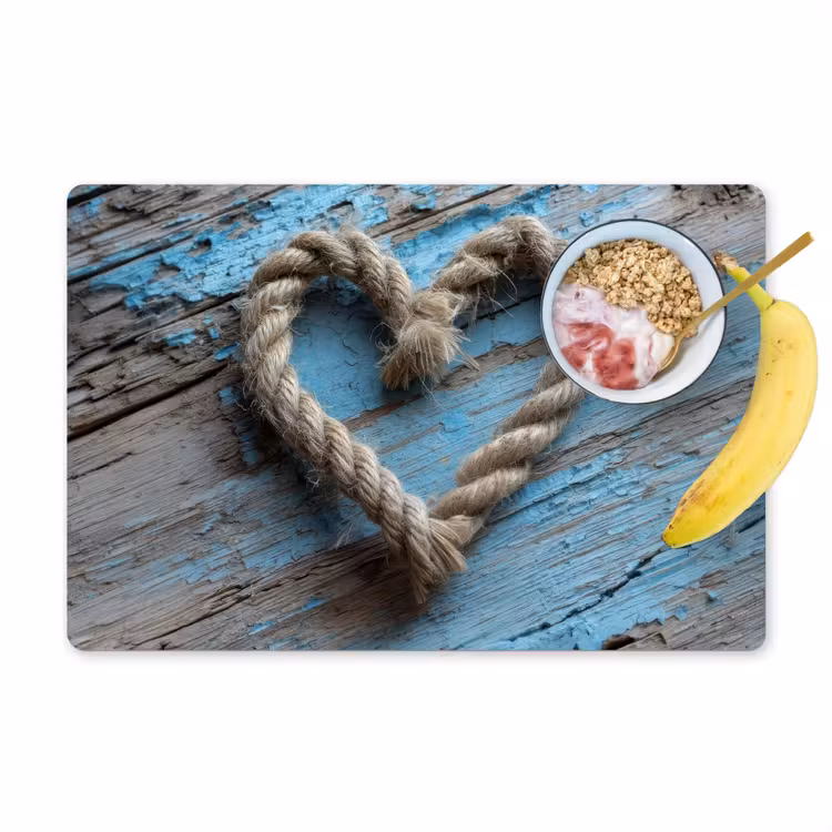 Hart - Touw - Hout - Rustiek Placemat vinyl groot -zzzproduct_Kitchenyeah-website