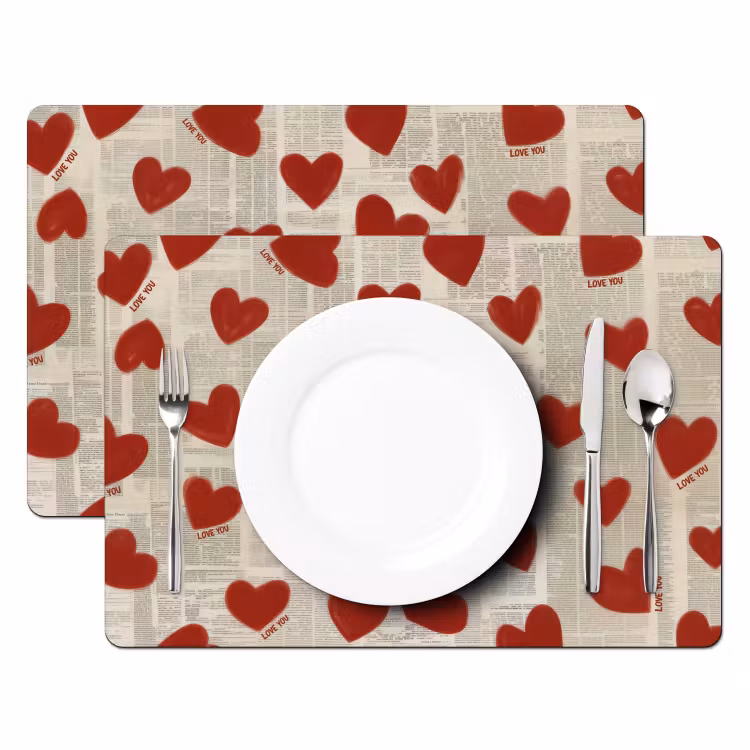 Hartjes - Krant - Loveyou Placemat vinyl groot -zzsfeer2_Kitchenyeah-website