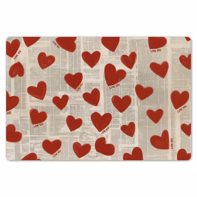 Hartjes - Krant - Loveyou Placemat vinyl groot -zzsfeer1_Kitchenyeah-website