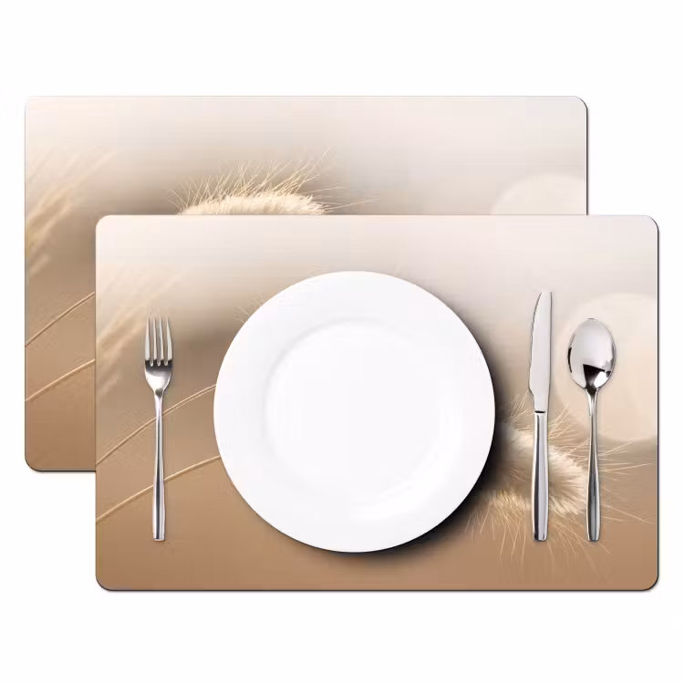 Hazestaartgras - Graanharen - Zonlicht Placemat vinyl groot -zzsfeer2_Kitchenyeah-website
