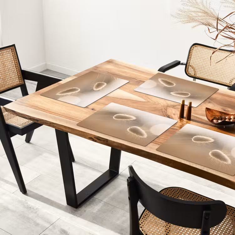 Hazestaartgras - Graanharen - Zonlicht Placemat vinyl groot -zzsfeer4_Kitchenyeah-website