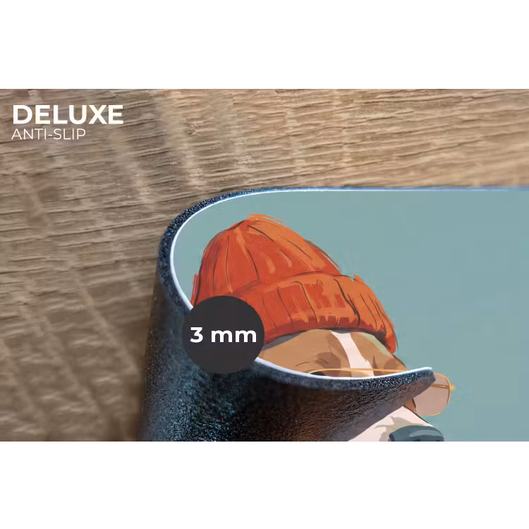 Hond - Beanie - Zonnebril - Dieren - Modern Placemat vinyl groot -closeup
