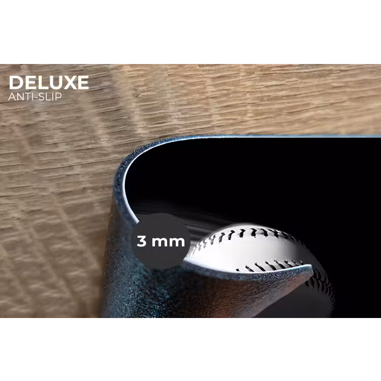 Honkbal - Wit - Vliegt Placemat vinyl groot -closeup