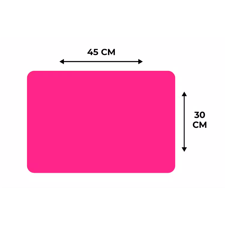 Hot - Fuchsia - Roze Placemat vinyl groot 368 -specs