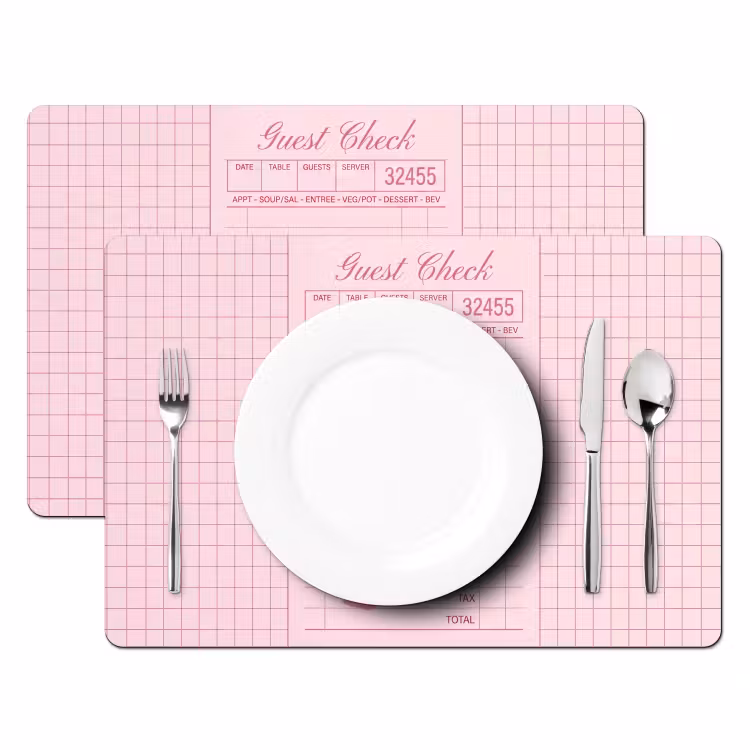 Humor - Drank - Tekst - Roze Placemat vinyl groot -zzsfeer2_Kitchenyeah-website
