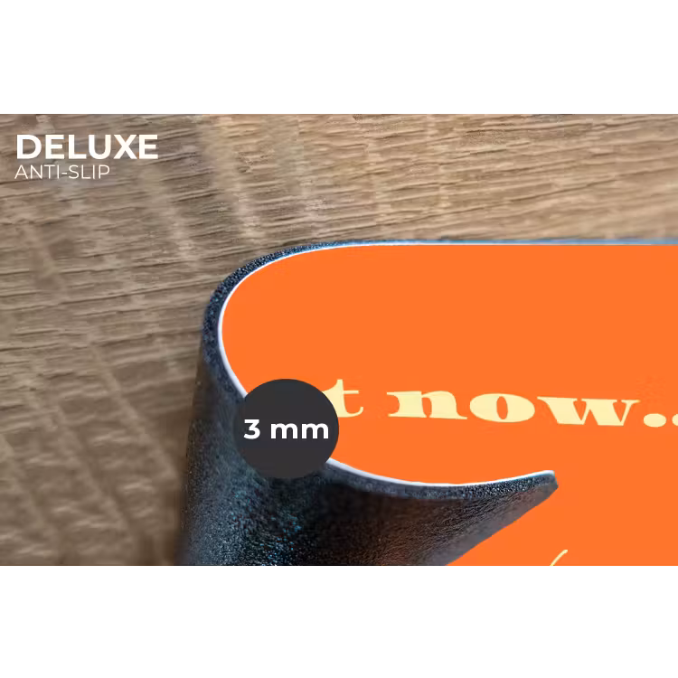 If not now then when - Oranje - Geel - Levendig Placemat vinyl groot -closeup