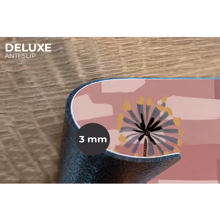 Illustratie - Bloemen - Vlakken - Abstract Placemat vinyl groot -closeup