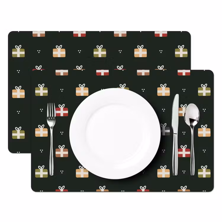 Illustratie - Cadeaus - Groen Placemat vinyl groot 368 -zzsfeer2_Kitchenyeah-website