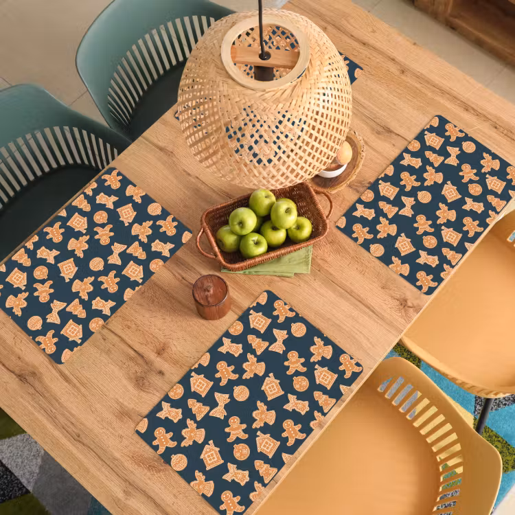 Illustratie - Koekjes - Blauw Placemat vinyl groot 368 -zzsfeer5_Kitchenyeah-website
