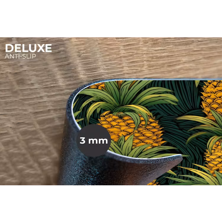 Illustratie - Patroon - Ananas Placemat vinyl groot 368 -closeup