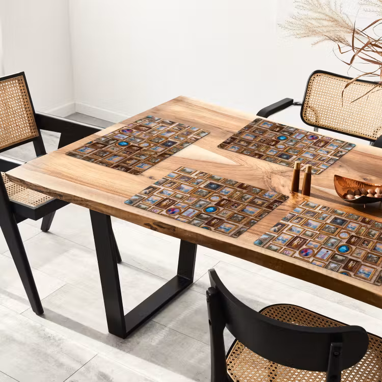 Interieur - Kunst - Collectie - Klassiek - Goud Placemat vinyl groot -zzsfeer4_Kitchenyeah-website