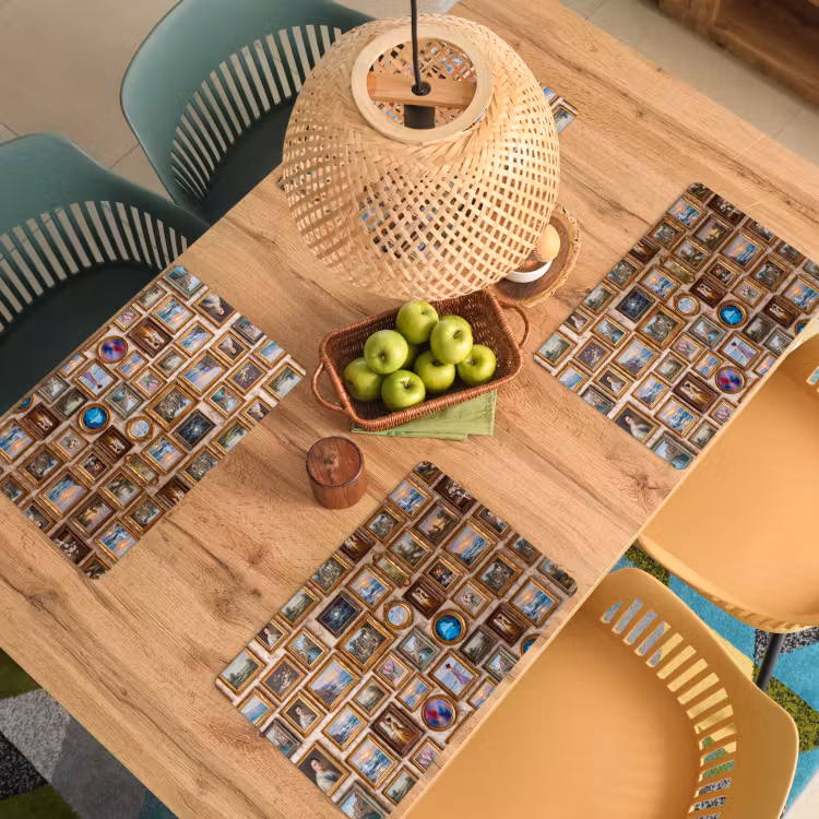 Interieur - Kunst - Collectie - Klassiek - Goud Placemat vinyl groot -zzsfeer5_Kitchenyeah-website