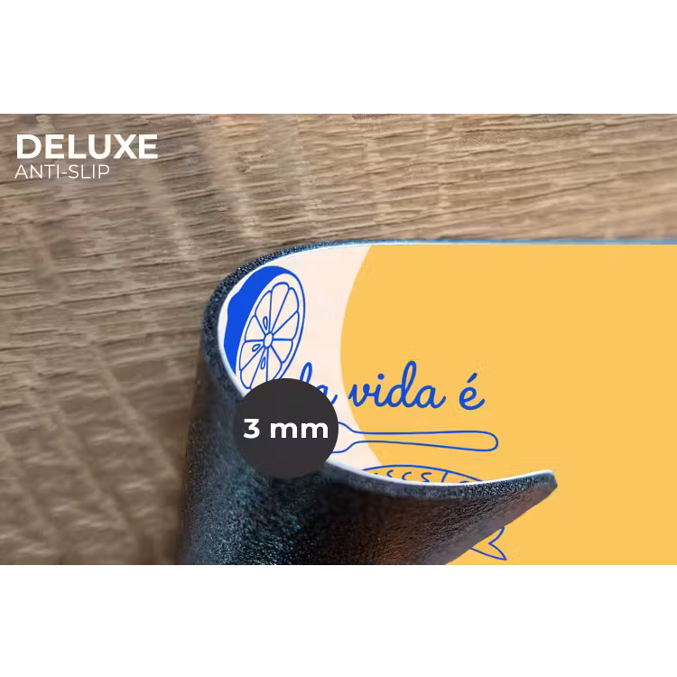 Italië - Eten - Citroen - Vis - Grafisch Placemat vinyl groot -closeup