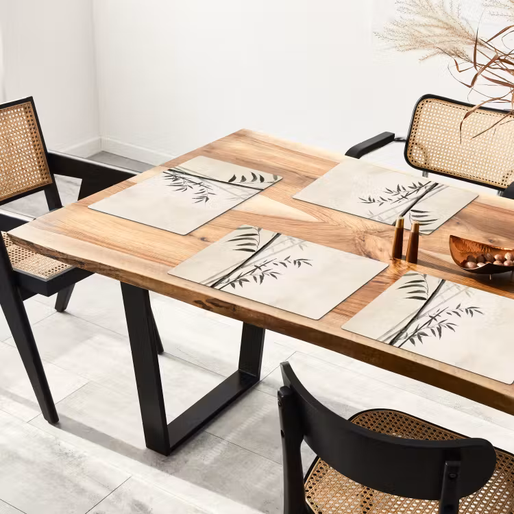 Japandi - Bamboe - Beige Placemat vinyl groot -zzsfeer4_Kitchenyeah-website