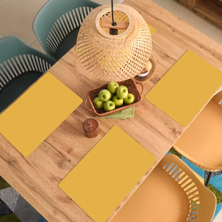 Joyful - Mustard - Geel Placemat vinyl groot 368 -zzsfeer5_Kitchenyeah-website