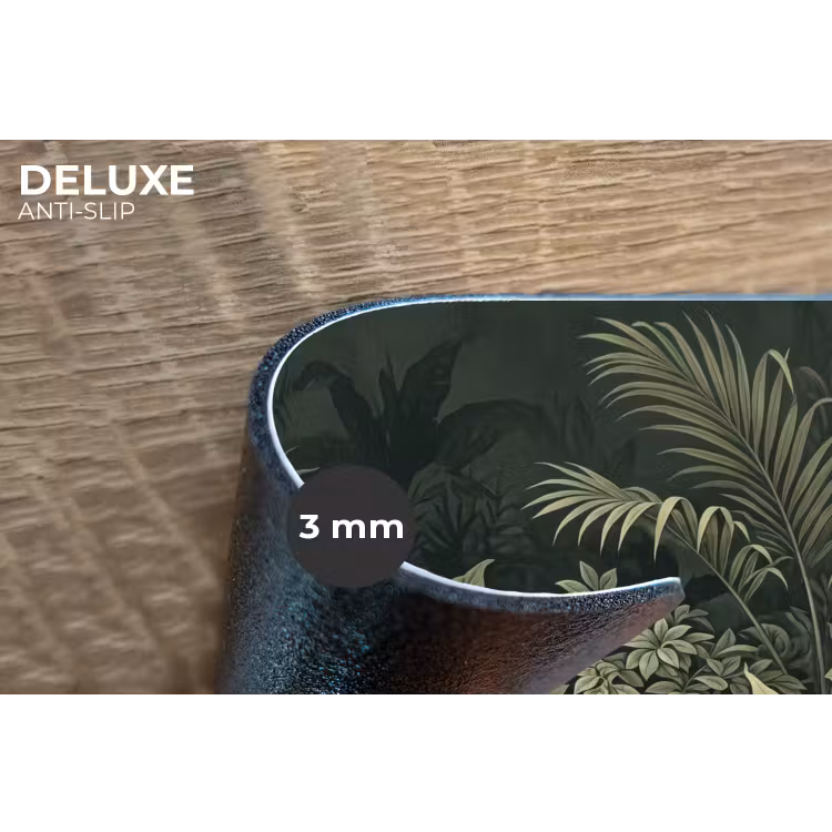 Jungle - Bladeren - Botanisch - Groen Placemat vinyl groot -closeup