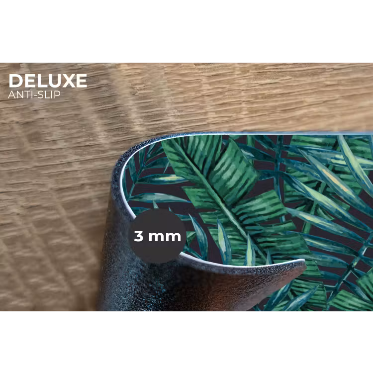 Jungle - Bladeren - Tropical Placemat vinyl groot -closeup