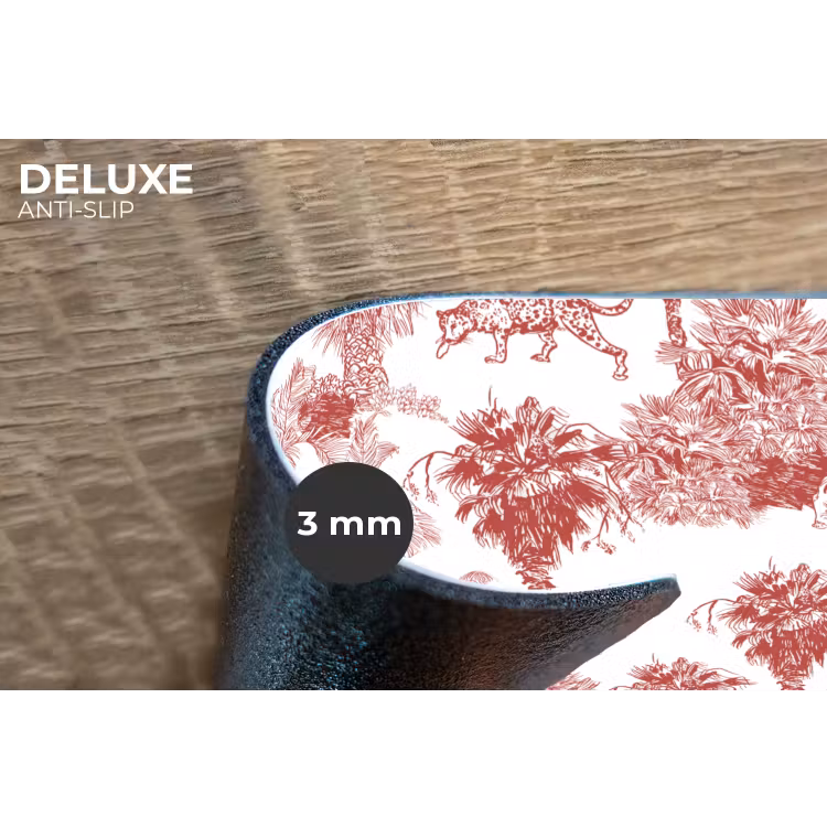 Jungle - Natuur - Rood Placemat vinyl groot 368 -closeup
