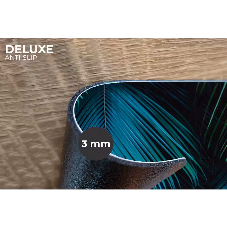Inductie mat - Jungle - Inductie beschermer - Palmblad - Natuur Placemat vinyl groot -closeup