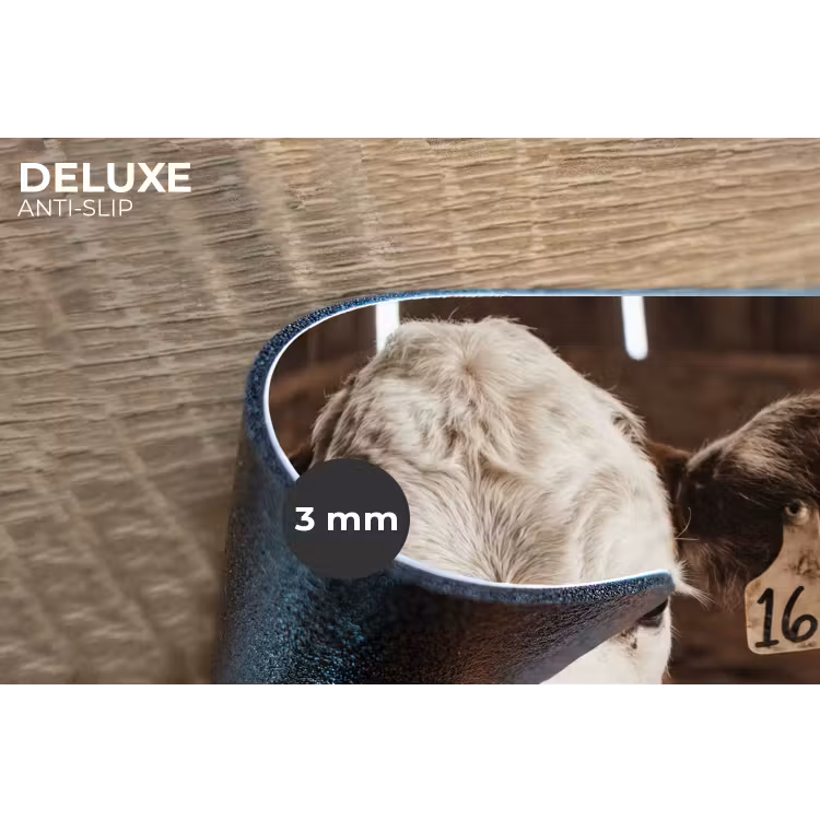 Kalf - Oormerk - Houten stal Placemat vinyl groot -closeup