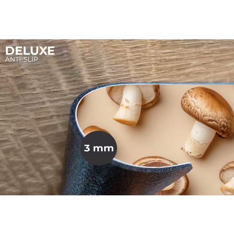 Kastanje Champignons - Beige Placemat vinyl groot -closeup