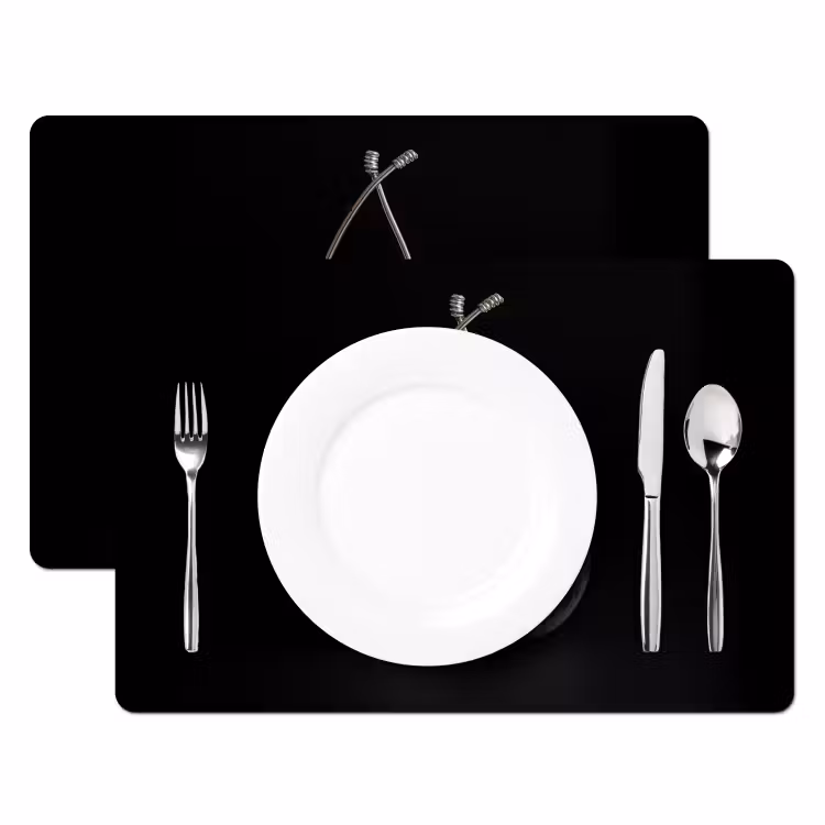 Kersen - Delfts blauw - Fruit Placemat vinyl groot -zzsfeer2_Kitchenyeah-website