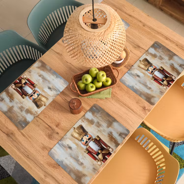 Kerst - Poppetje - Abstract Placemat vinyl groot -zzsfeer5_Kitchenyeah-website