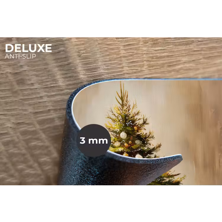 Kerst - Sfeer - Groen Placemat vinyl groot -closeup