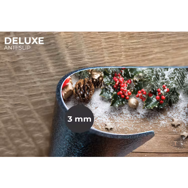 Kerstdecoratie - Geschenken - Hout - Veelkleurig Placemat vinyl groot -closeup