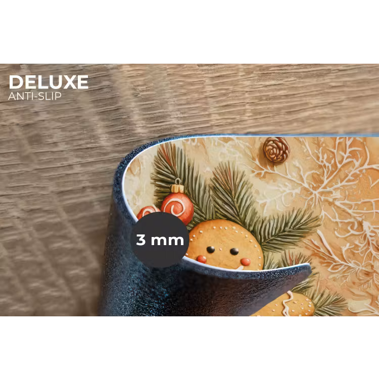 Kerstmis - Koekje - Poppetje - Speculaas Placemat vinyl groot -closeup