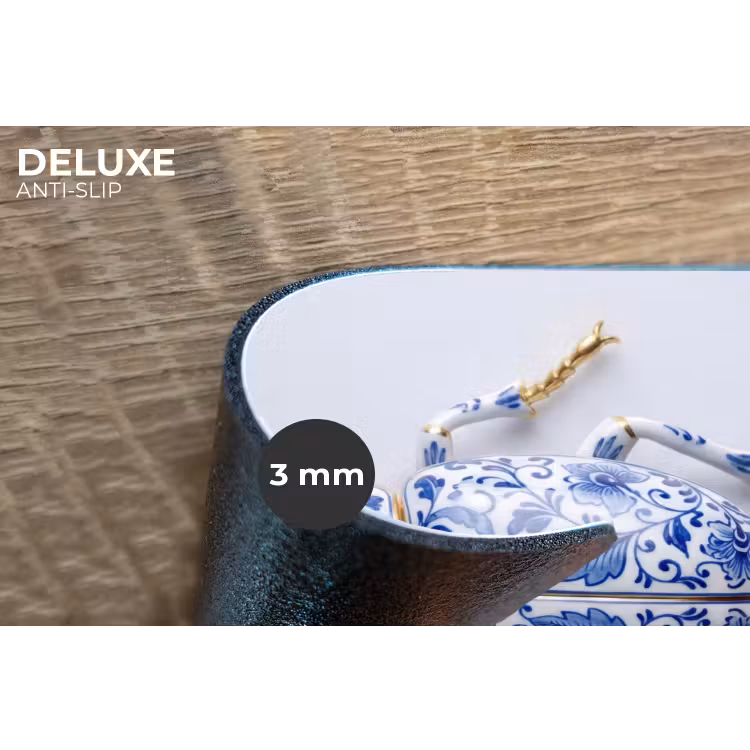 Kever - Delfts - Blauw - Goud Placemat vinyl groot -closeup