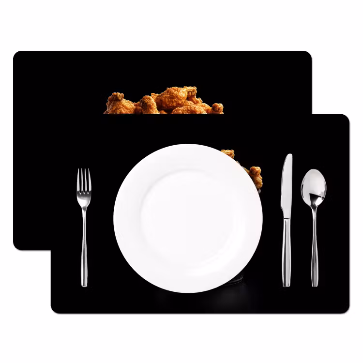 Kip - Bucket - Delfts blauw - Lekker Placemat vinyl groot -zzsfeer2_Kitchenyeah-website