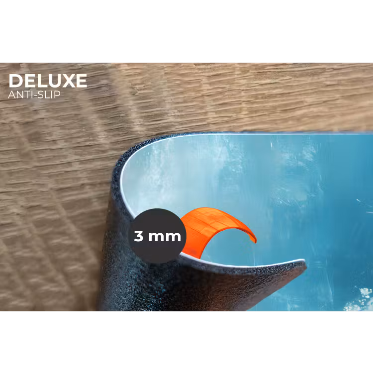Kitesurfer - Oranje - Zee - Lucht Placemat vinyl groot -closeup
