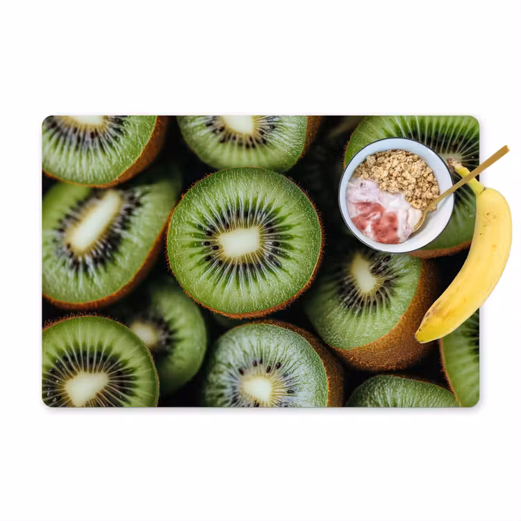 Kiwi - Fruit - Groen Placemat vinyl groot -zzzproduct_Kitchenyeah-website