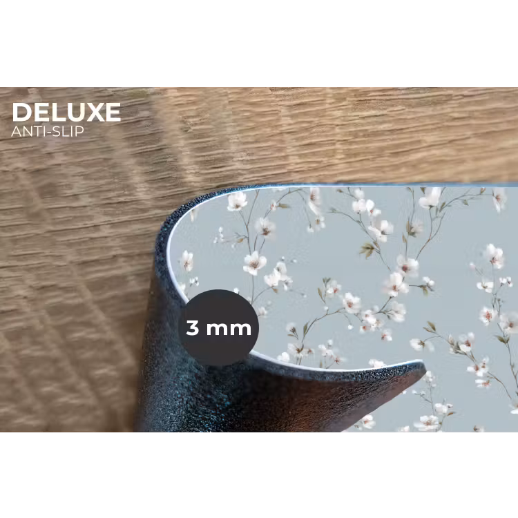 Klassiek - Bloemen - Blauw Placemat vinyl groot 368 -closeup