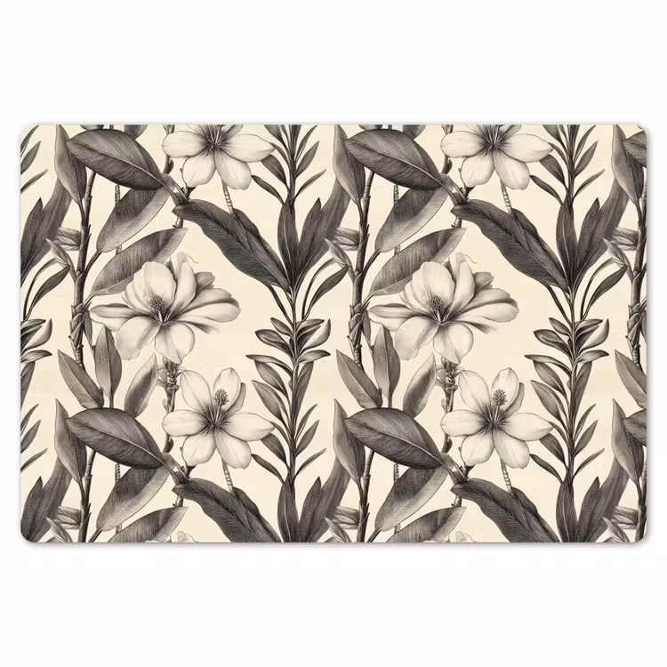 Klassiek - Botanisch - Zwart - Beige Placemat vinyl groot 368 -zzsfeer1_Kitchenyeah-website