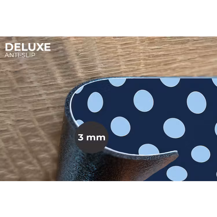 Klassiek - Dots - Blauw Placemat vinyl groot 368 -closeup