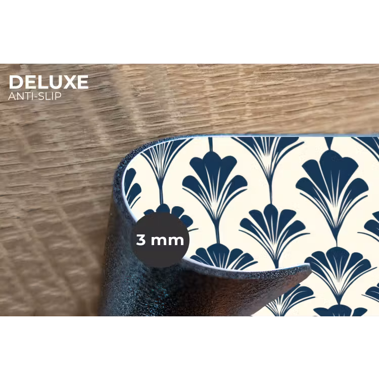 Klassiek - Motief - Blauw Placemat vinyl groot 368 -closeup
